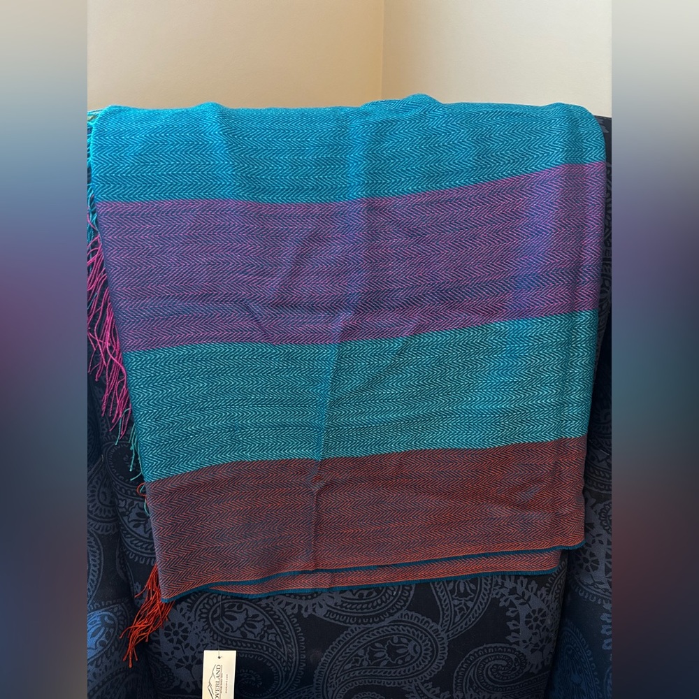 NWT Overland Alpaca Multi-Colored Scarf - Picture 3 of 5